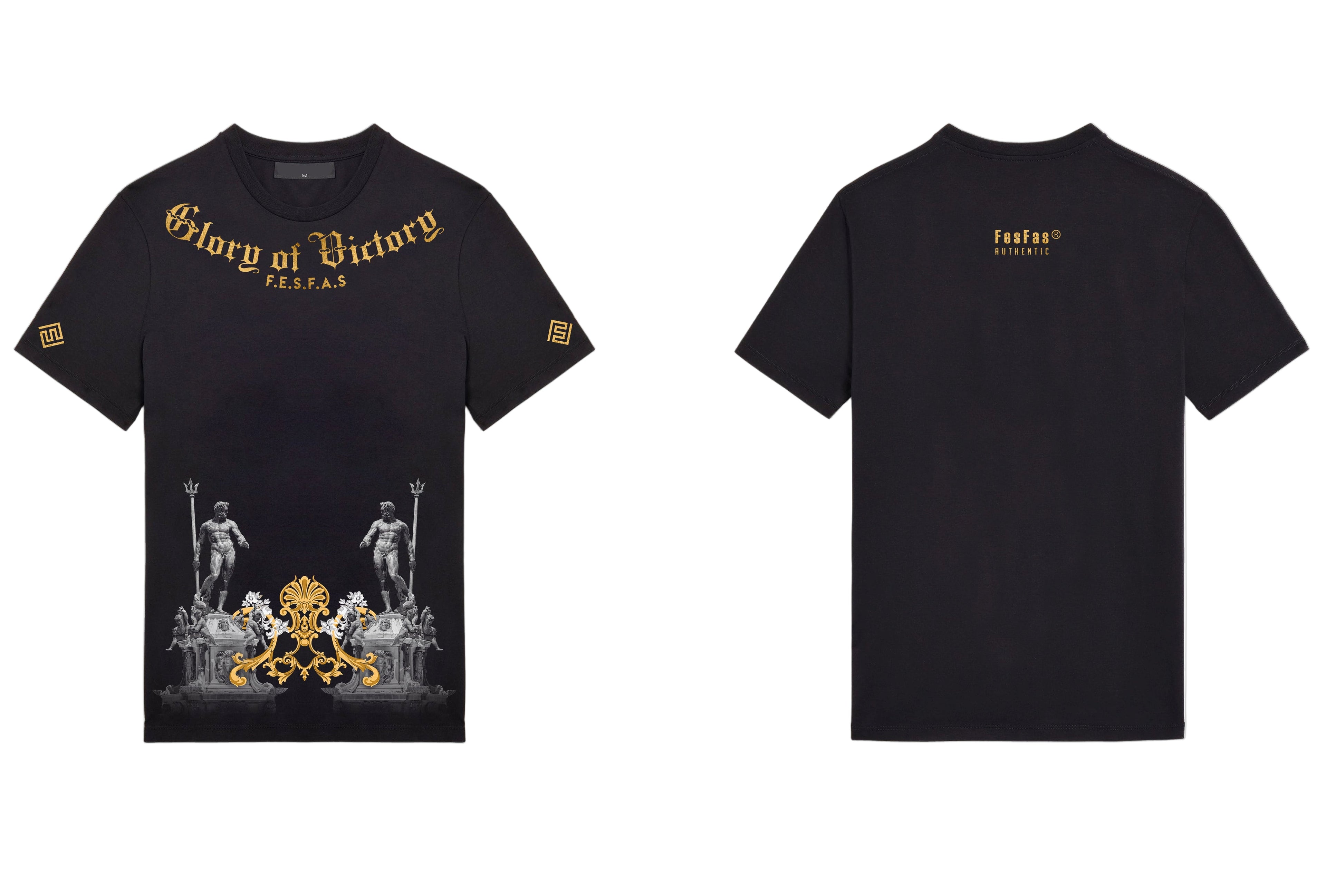 FesFas sculpture-print T-shirt | Black