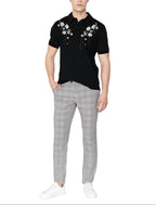 FesFas Floral-print Polo Shirt | Black