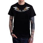 FesFas angel devil-print T-shirt | Black