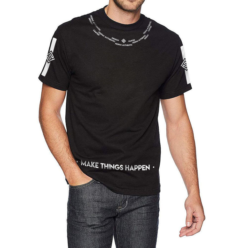 FesFas graphic-print T-shirt | Black