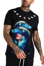 FesFas borzoi-print T-shirt | Black | Men
