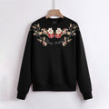 FesFas Flowers-print Sweatshirt Set | Black