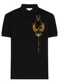FesFas Anubis-print Polo Shirt | Black