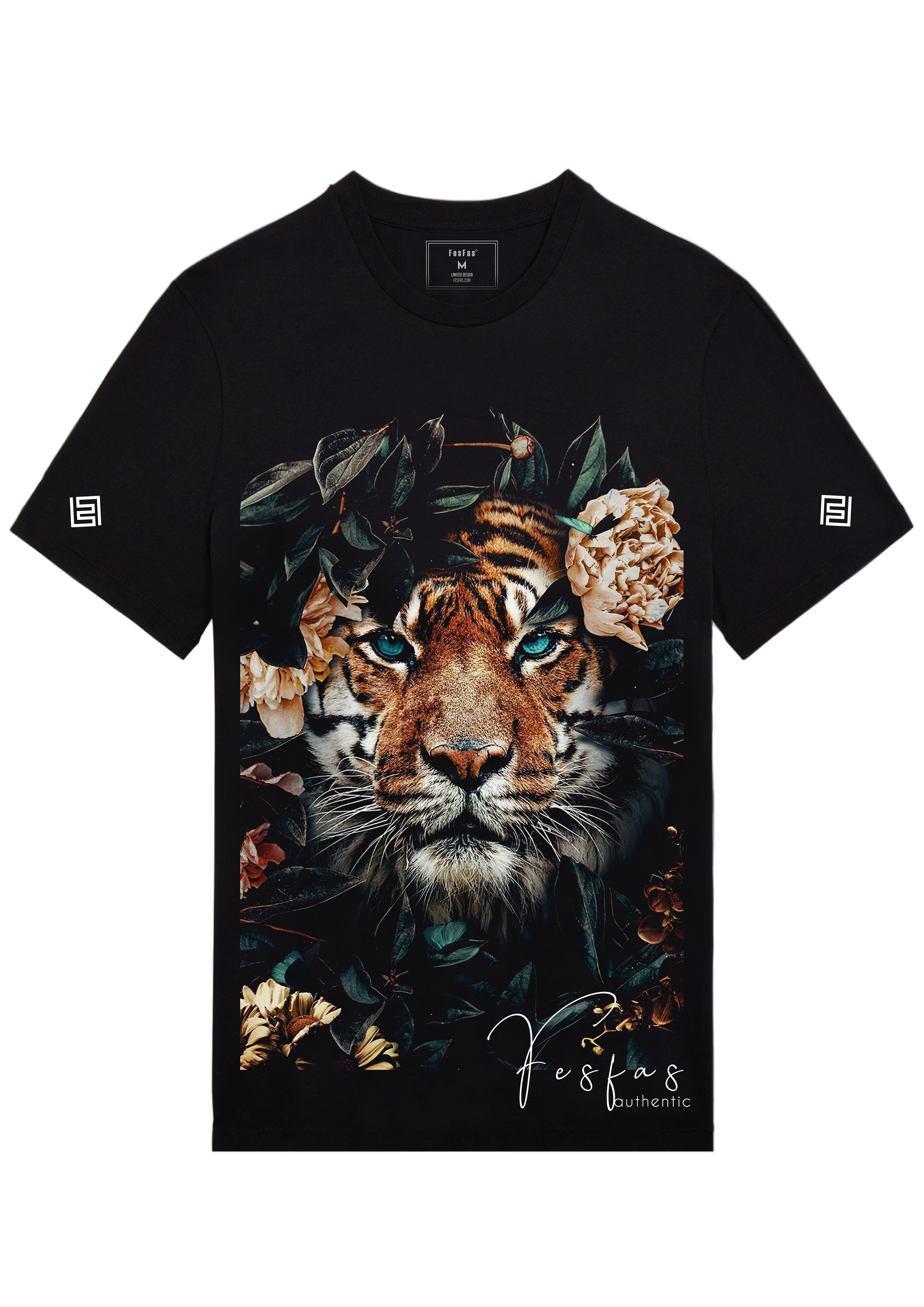 FesFas tiger-print T-shirt | Black