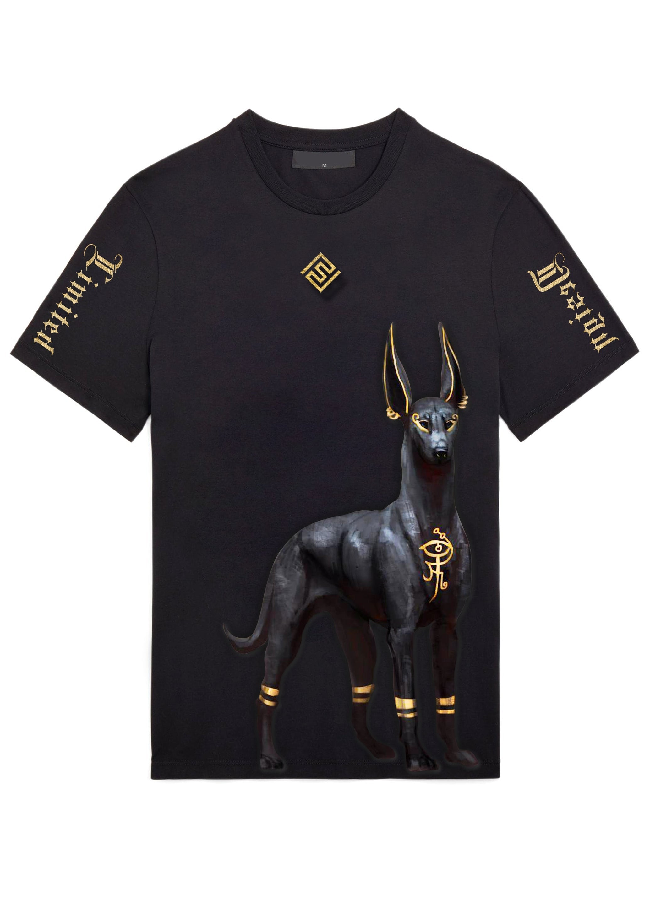 FesFas anubis-print T-shirt | Black