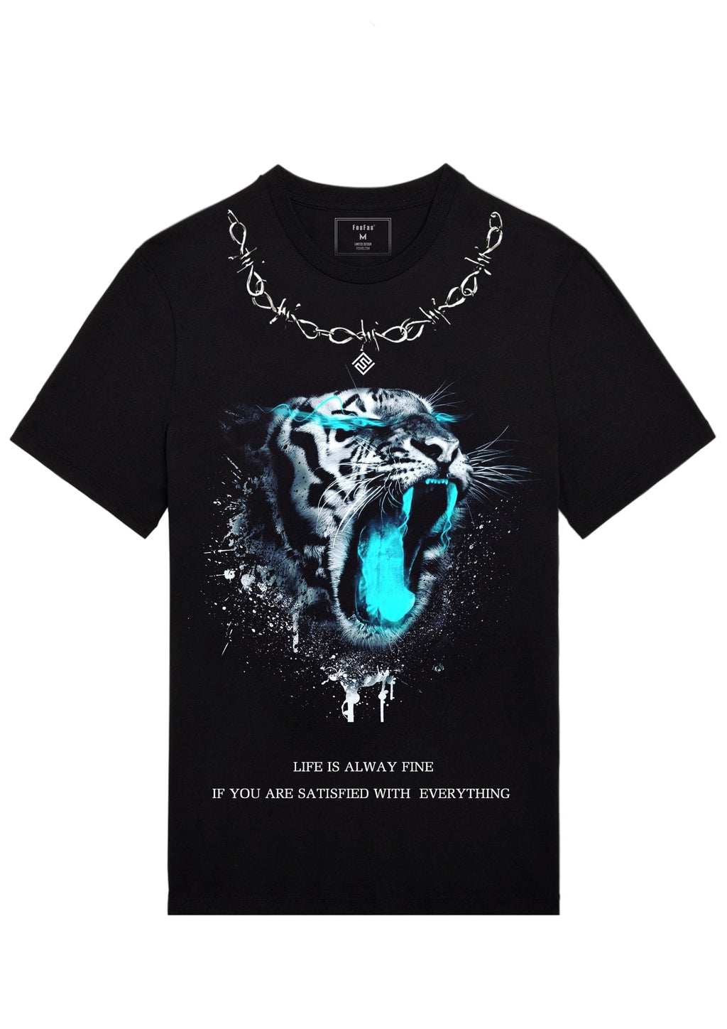 FesFas tiger-print T-shirt | Black | Men