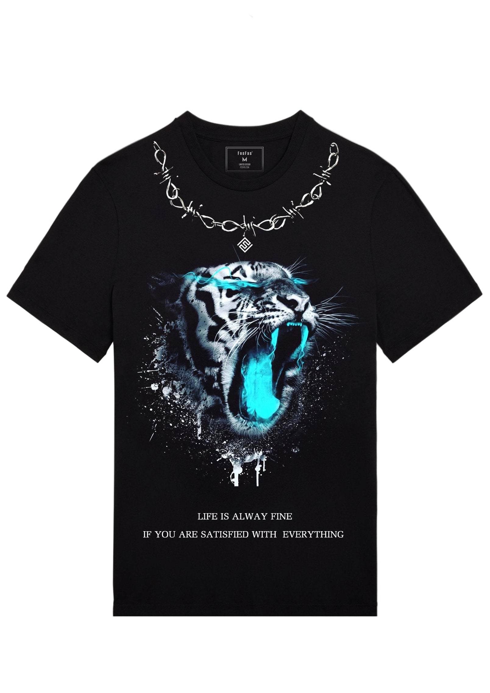 FesFas tiger-print T-shirt | Black | Men