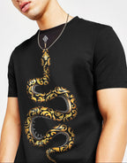 FesFas Snake-print T-shirt | Black | Men