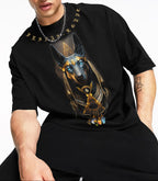 FesFas Anubis-print T-shirt | Black