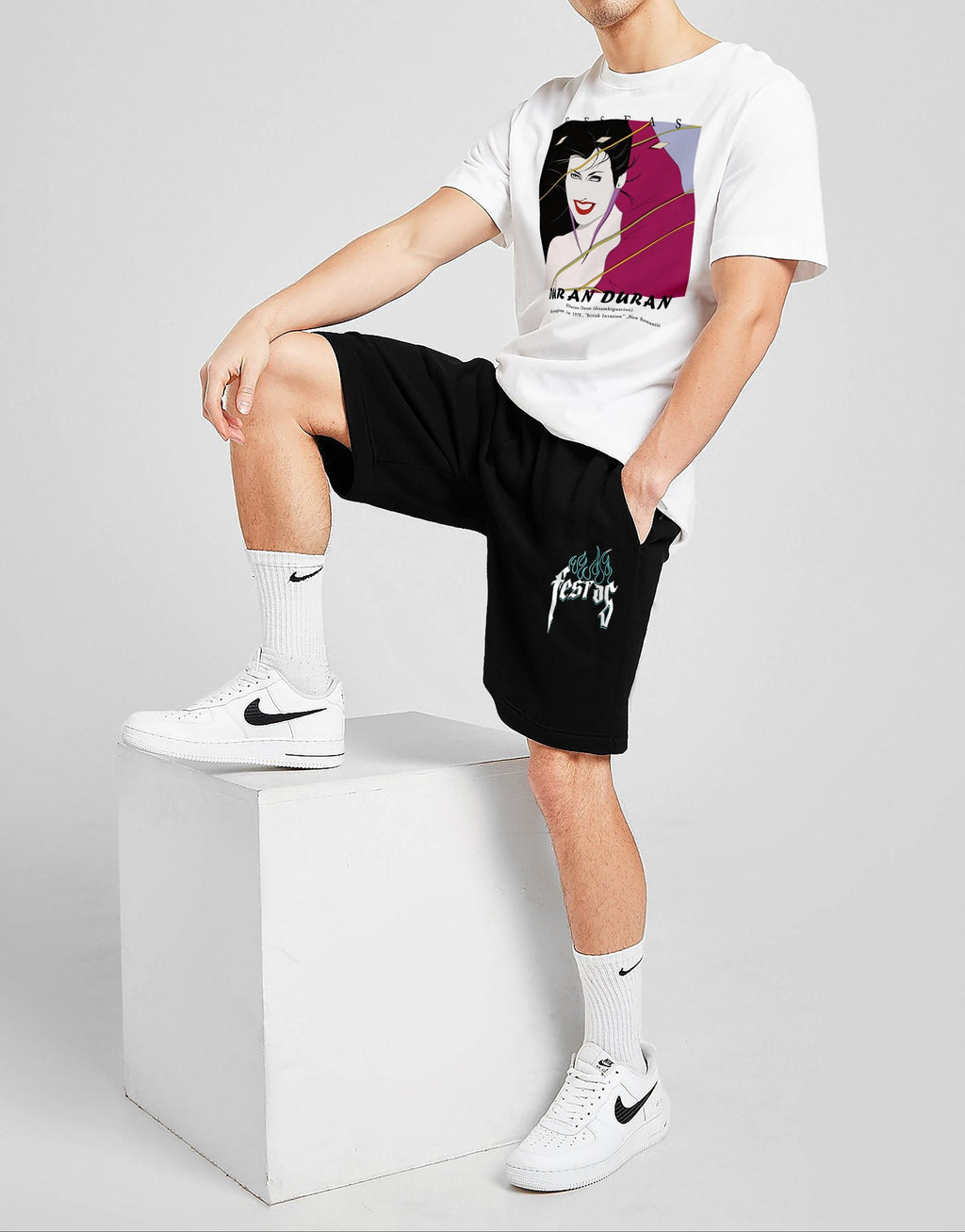 FesFas graphic-print T-shirt | White