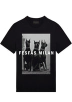 FesFas doberman-print T-shirt | Black