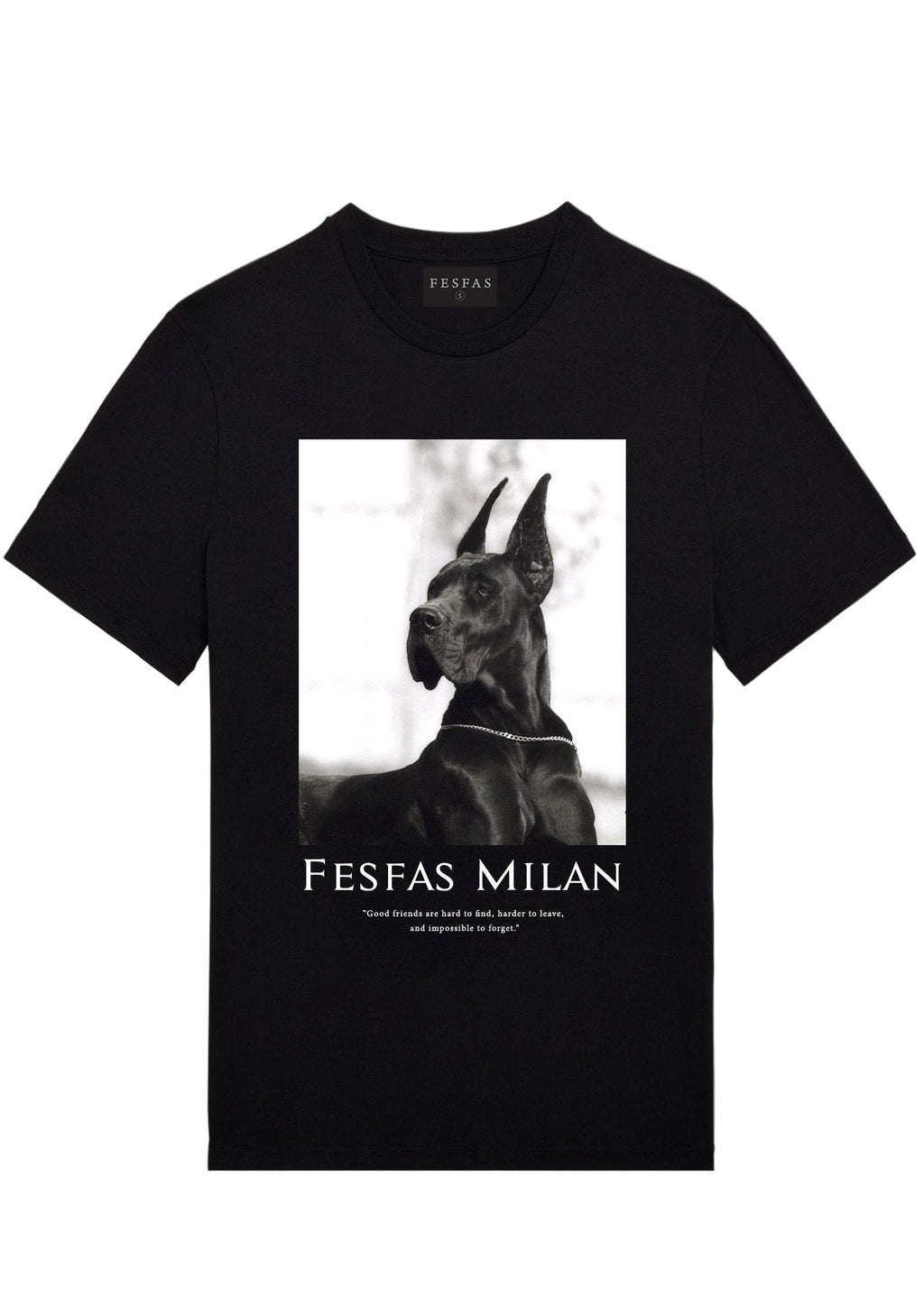FesFas doberman-print T-shirt | Black