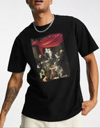 FesFas "Madonna of the Rosary"-print T-shirt | Black