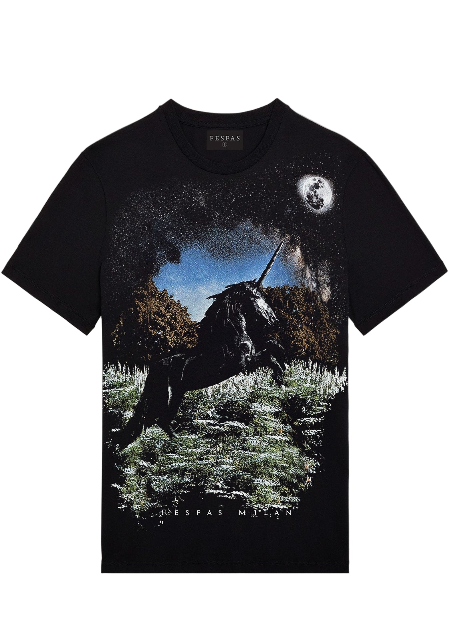 FesFas Horse-print T-shirt | Black