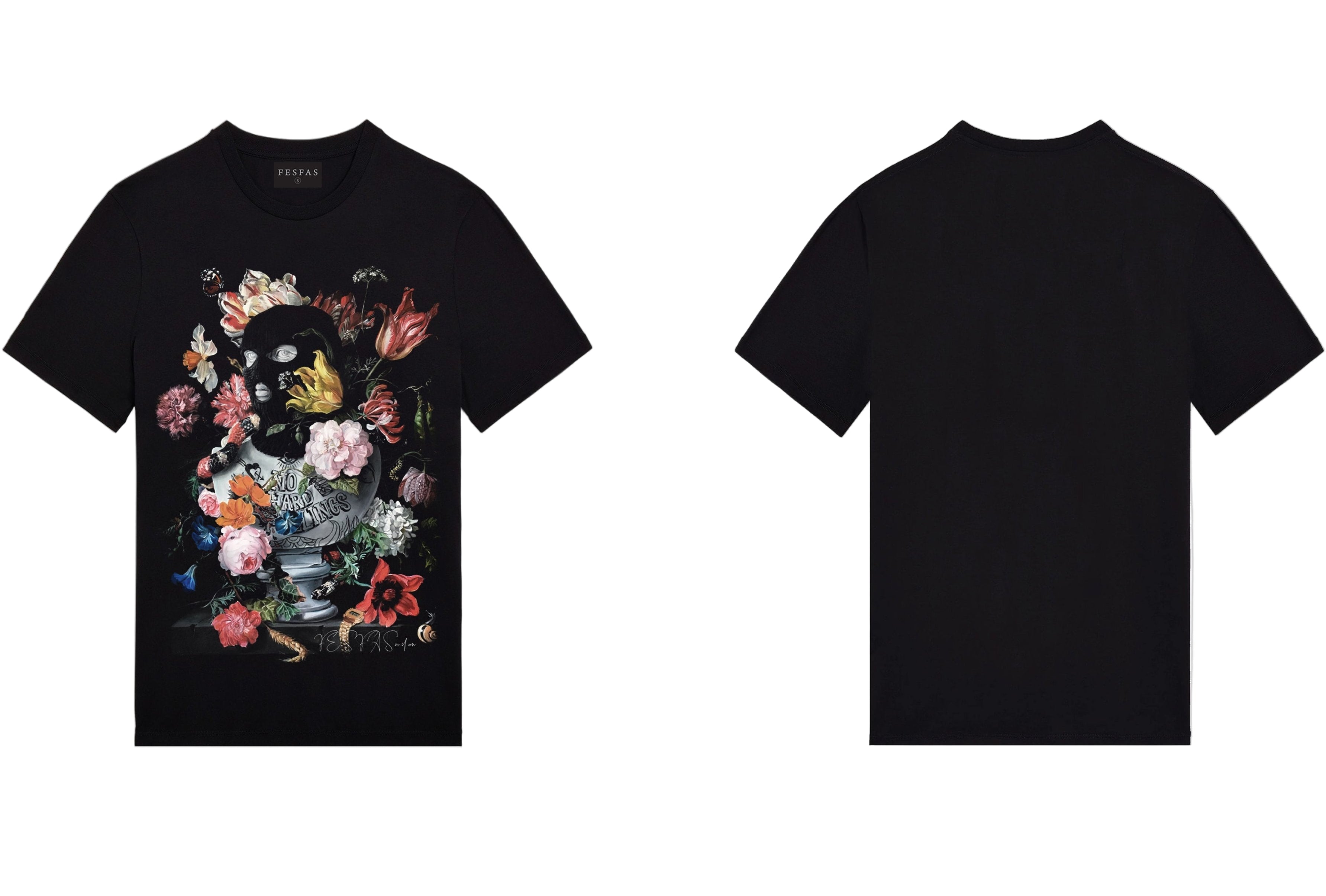 FesFas Floral-print T-shirt | Black