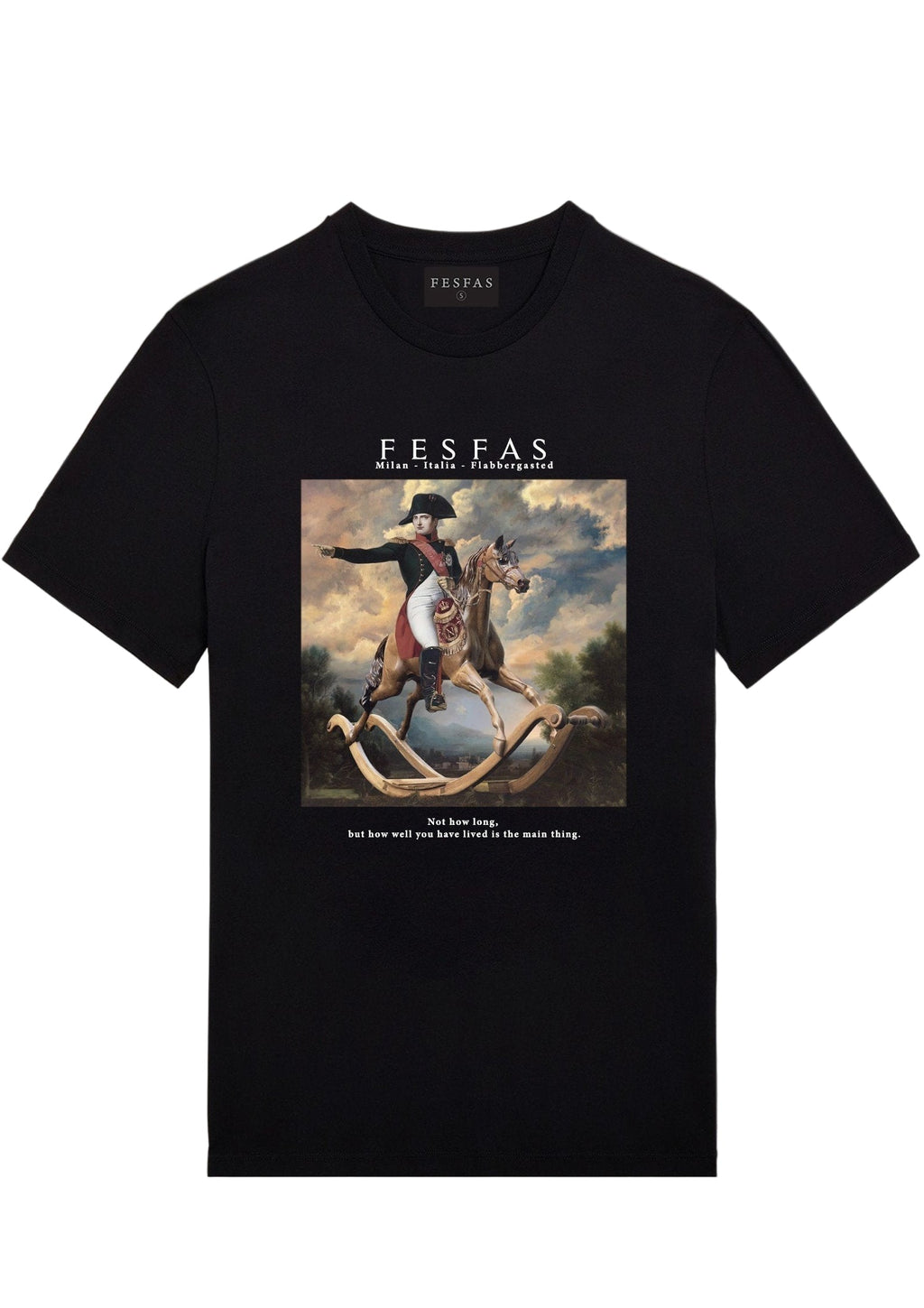 FesFas Horse-print T-shirt | Black