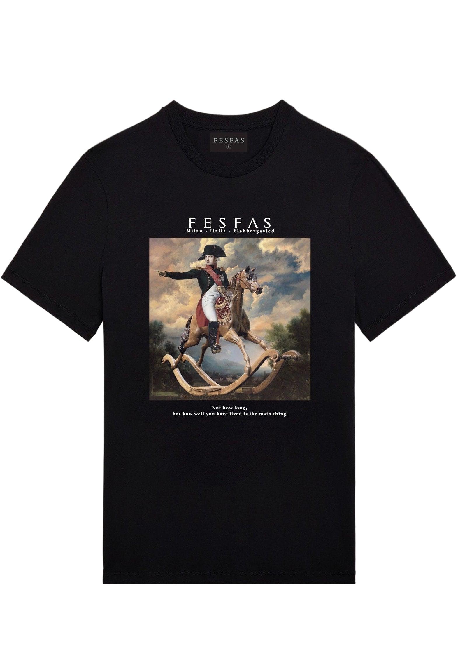 FesFas Horse-print T-shirt | Black