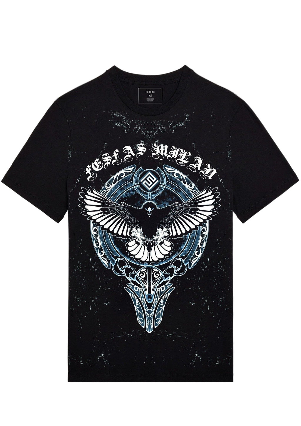 FesFas Eagle-print T-shirt | Black