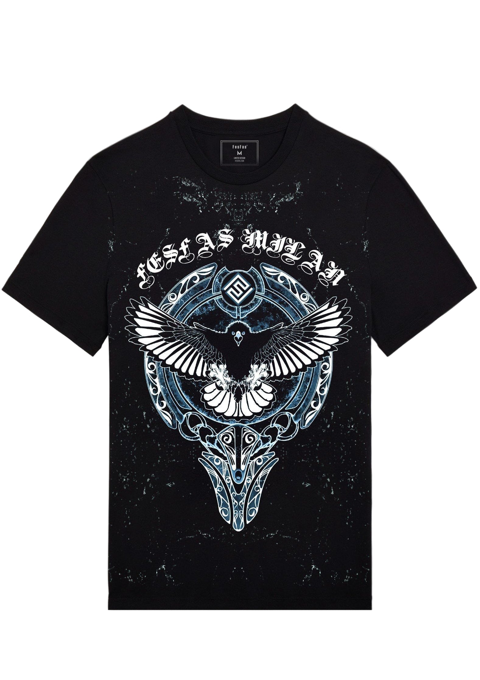 FesFas Eagle-print T-shirt | Black