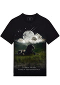 FesFas Horse-print T-shirt | Black