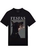 FesFas Dog-print T-shirt | Black
