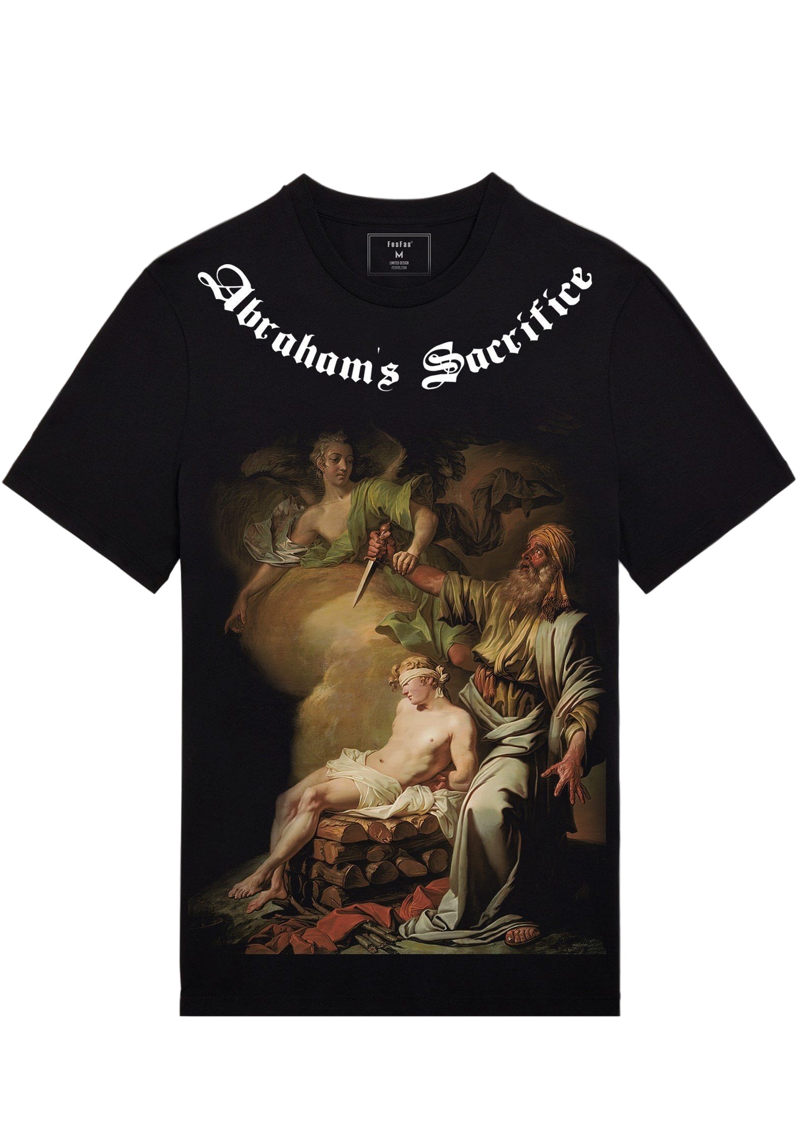 FesFas art paintings-print T-shirt | Black