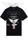 FesFas Freedom-print T-shirt | Black