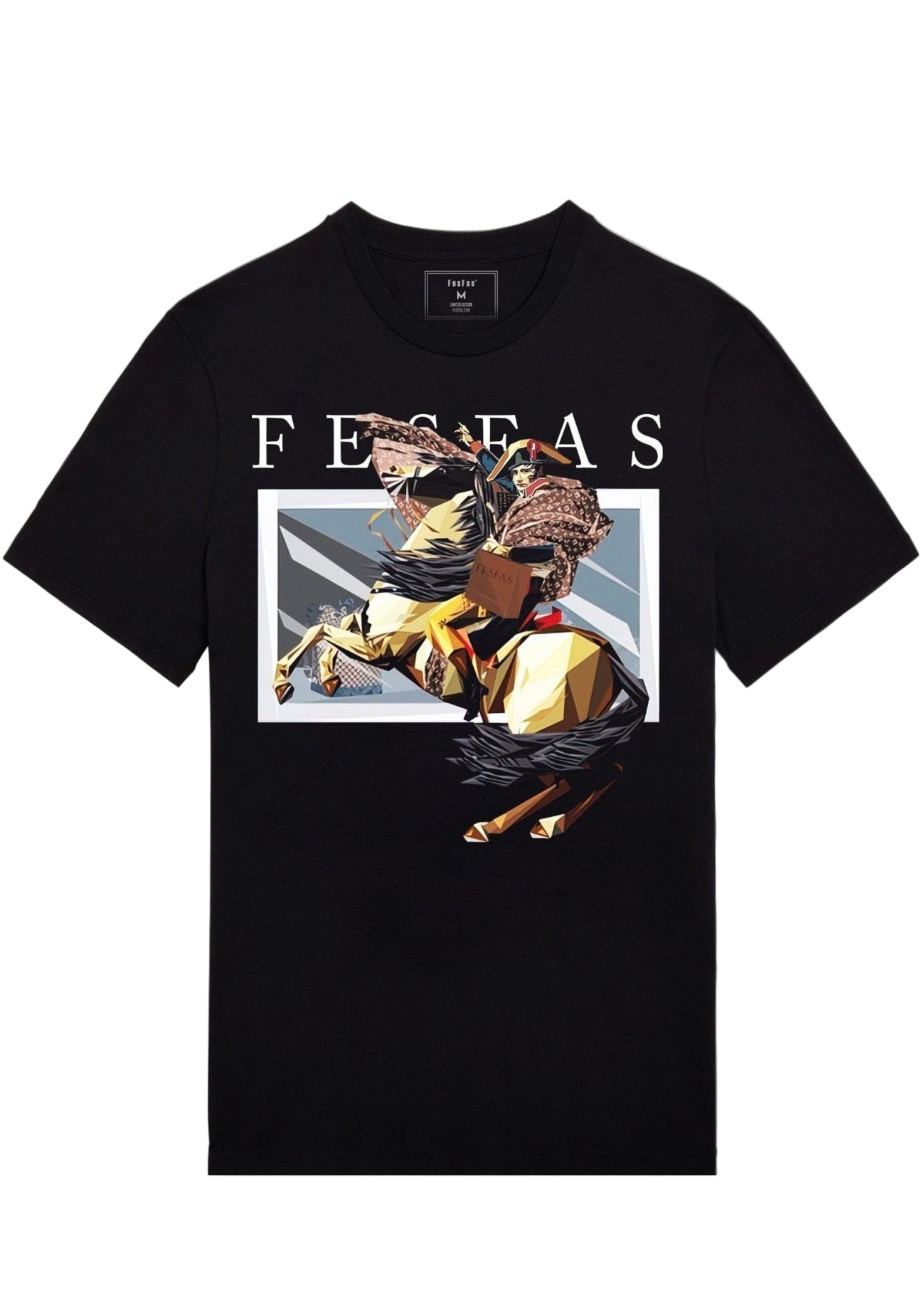FesFas Horse-print T-shirt | Black