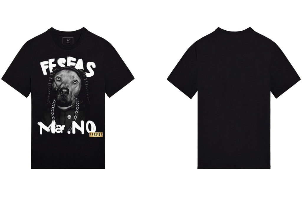 FesFas Dog-print T-shirt | Black