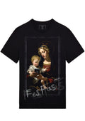 FesFas Madonna and Child-print T-shirt | Black