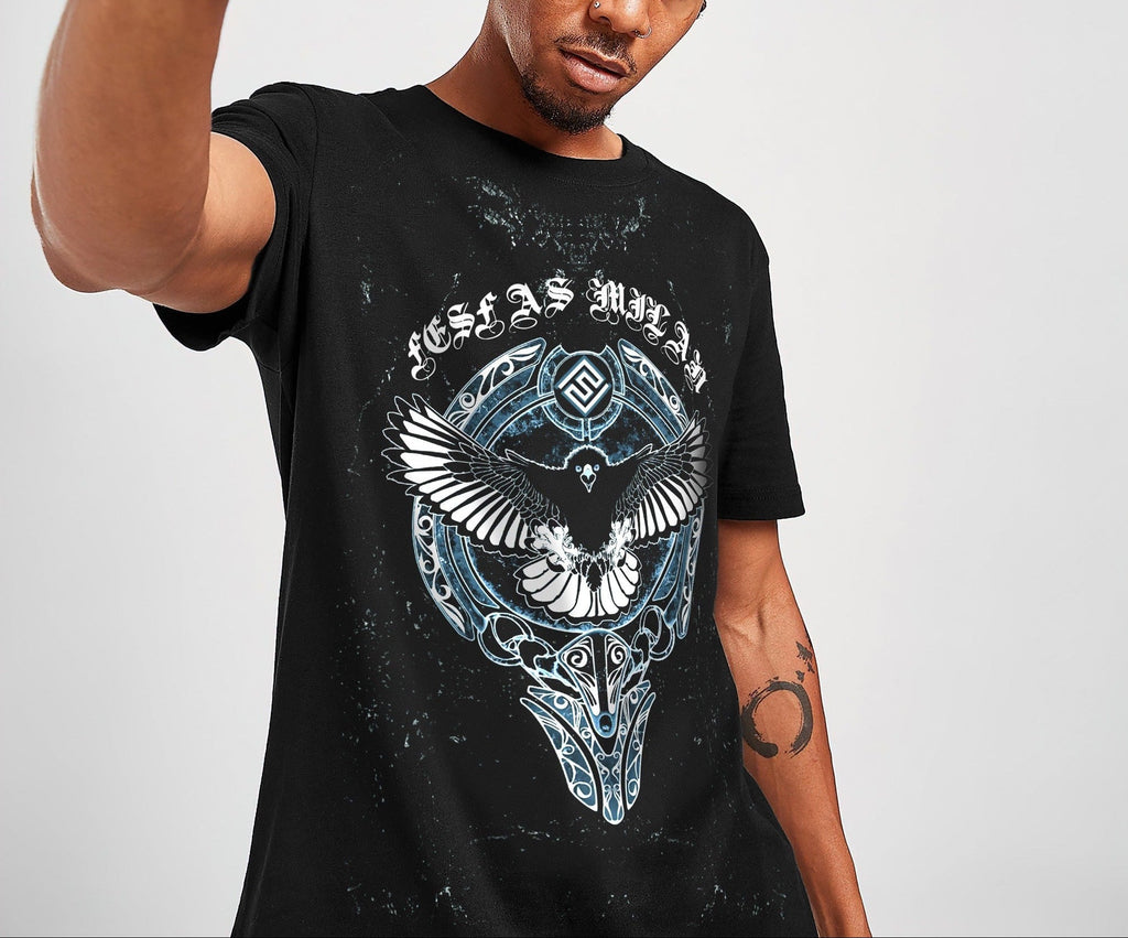 FesFas Eagle-print T-shirt | Black