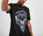 FesFas Eagle-print T-shirt | Black