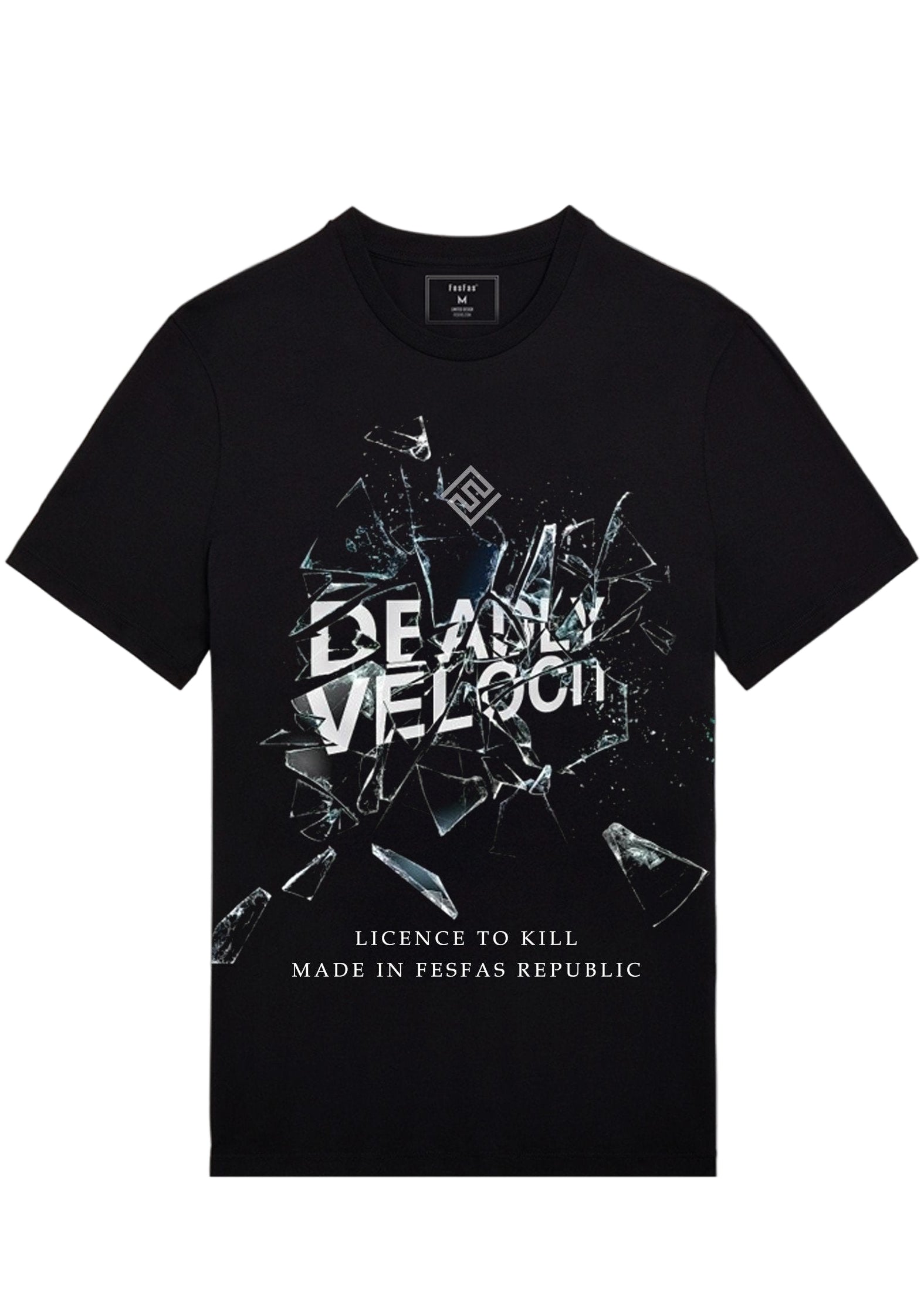 FesFas Danger-print T-shirt | Black