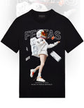 FesFas astronaut-print T-shirt | Black