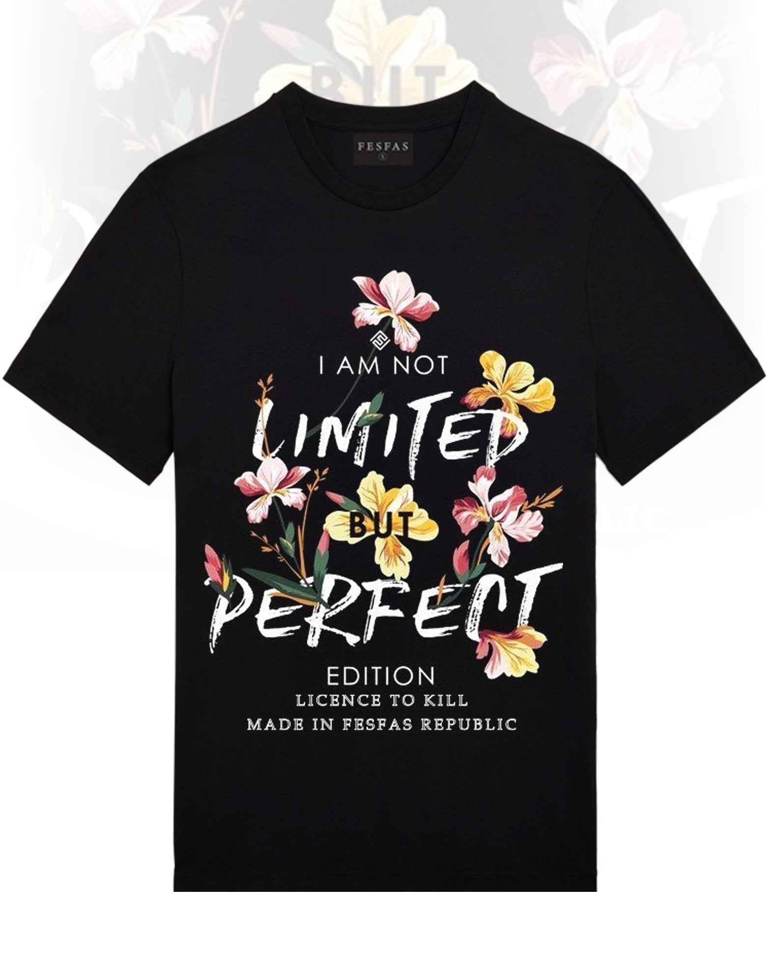 FesFas Floral-print T-shirt | Black