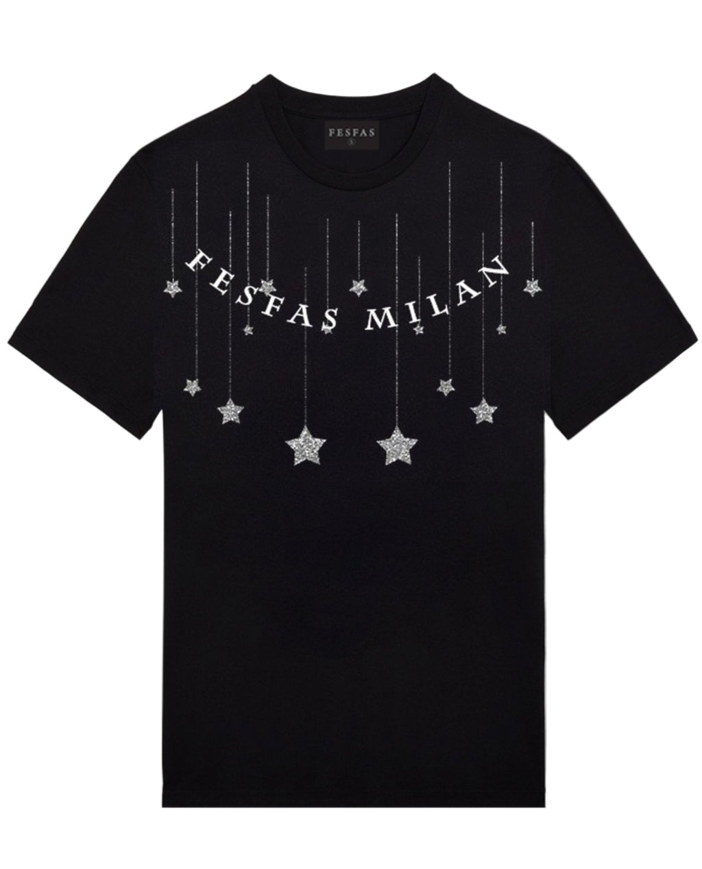 FesFas Stars-print T-shirt | Black