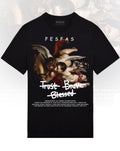 FesFas Angel-print T-shirt | Black