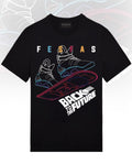 FesFas Shoes-print T-shirt | Black