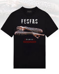 FesFas tattoos-print T-shirt | Black