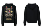 FesFas Glorious Deur-print Hoodie | Black