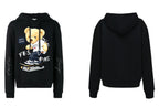 FesFas Skateboard Bear-print Hoodie | Black