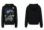 FesFas Heather Garden-print Hoodie | Black