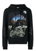 FesFas Heather Garden-print Hoodie | Black