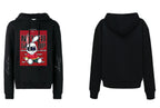 FesFas Never Give Up-print Hoodie | Black