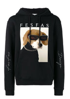 FesFas Dog selfie-print Hoodie | Black