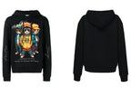 FesFas Cats Crew-print Hoodie | Black
