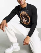 FesFas Angel-print Sweatshirt | Black