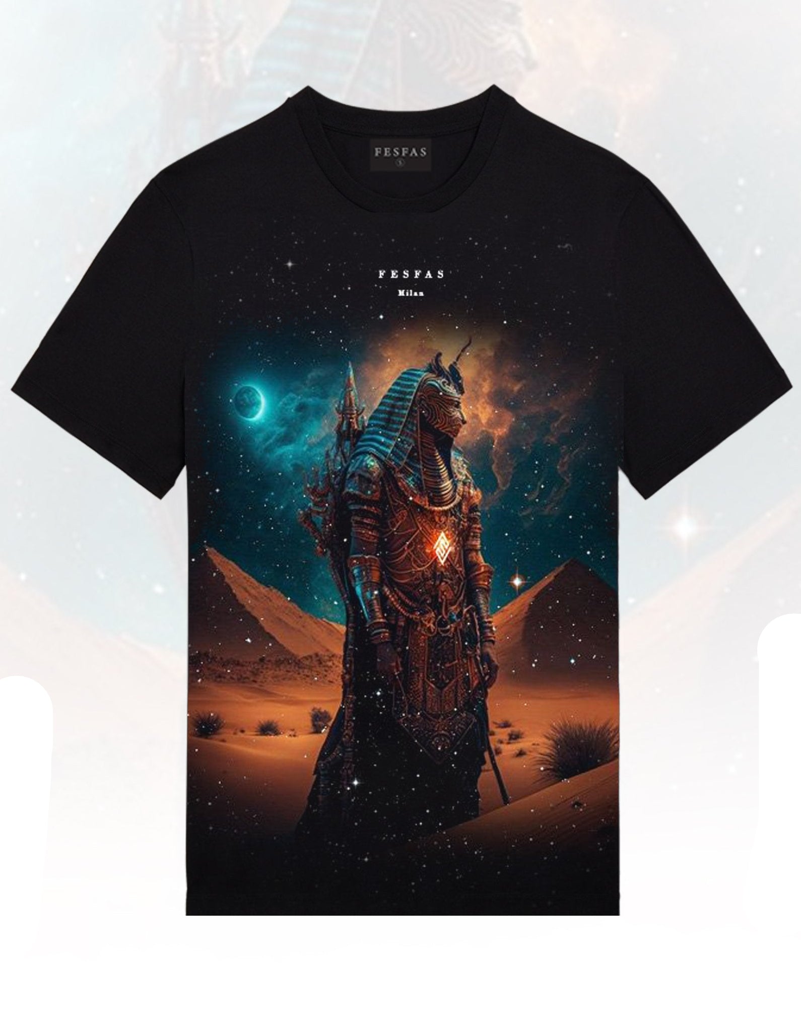 FesFas Warrior-print T-shirt | Black