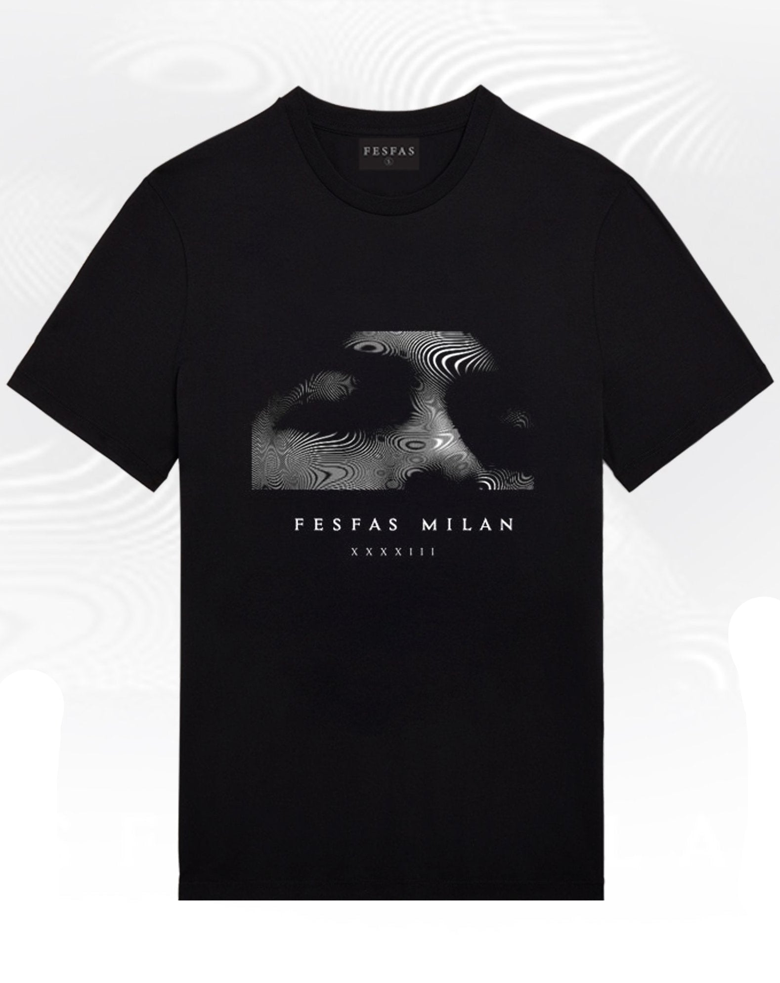 FesFas Thoughtful-print T-shirt | Black