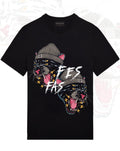FesFas Tiger-print T-shirt | Black | Men
